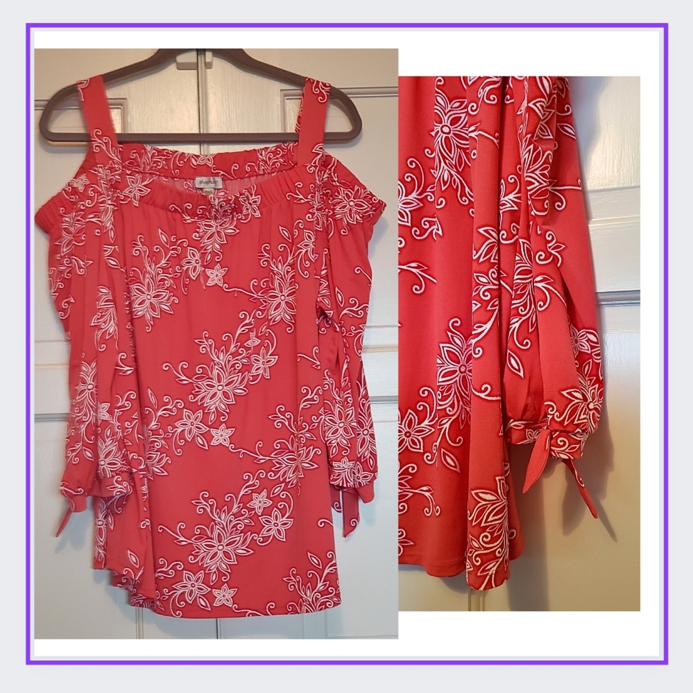 🔥 NWOT / TOP / SIZE:22/24W / COLOR:SALMON